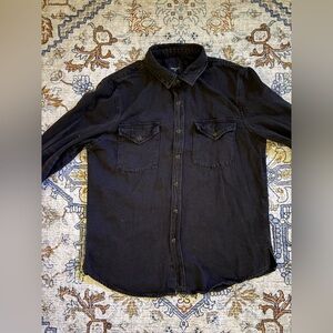 Forever 21 Men's Black Denim Shirt